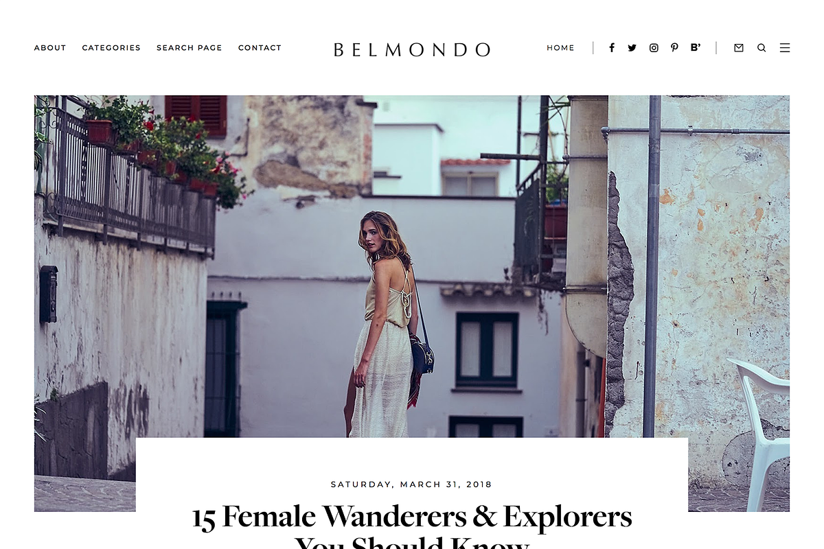 Responsive Blogger Template Belmondo, a Websites & App Template by ThemeShine (Photo 4 of 4)
