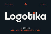 Logotika Font Family, a Sans Serif Font by Asenbayu (Thumbnail 1 of 15)