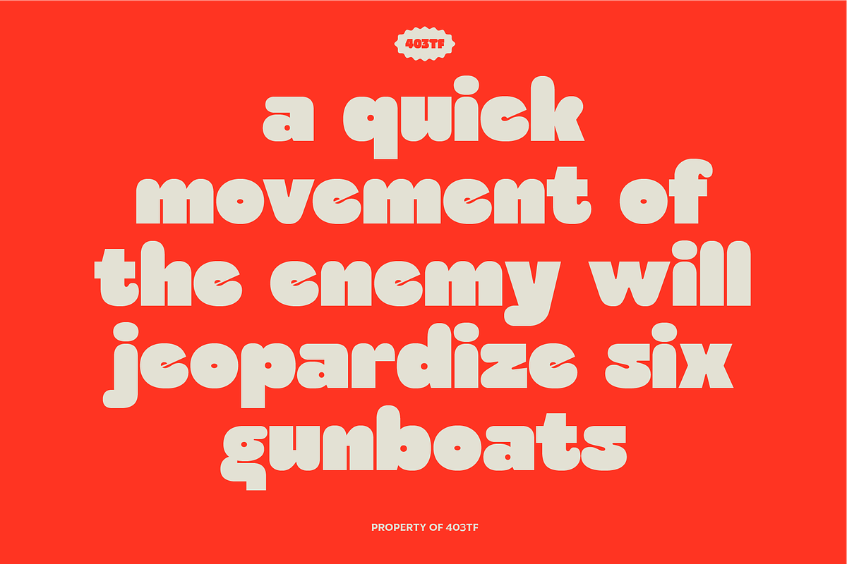 403 Cusion, a Sans Serif Font by 403 Type Foundry (Photo 3 of 16)