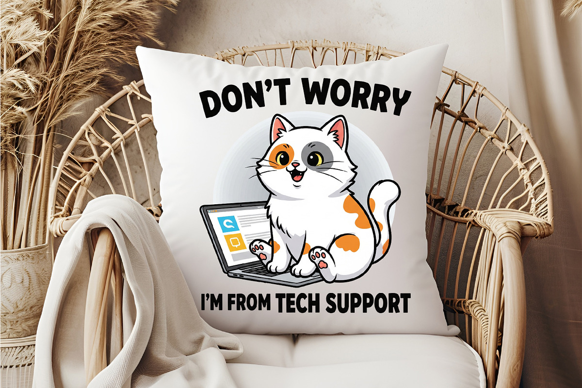 Dont Worry Im From Tech Support, an Illustration by DreamCafeArt (Photo 6 of 6)