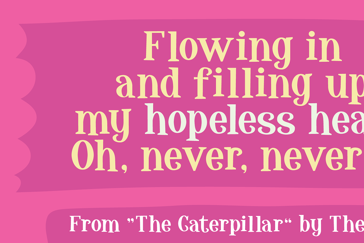 Hopeless Heart, a Serif Font by pizzadudedotdk (Photo 2 of 9)