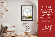 Hello London Watercolor Clipart, an Illustration by NadiaTheronArt (Thumbnail 5 of 5)