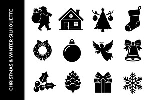Christmas & Winter Silhouette Bundle