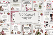 UGC Carousel Instagram Templates, a Social Media Template by ZenSocialDesigns (Thumbnail 1 of 9)