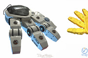 Robot Hand Low Poly PBR, an Object 3D Model by Daniel Mikulik (Thumbnail 1 of 14)