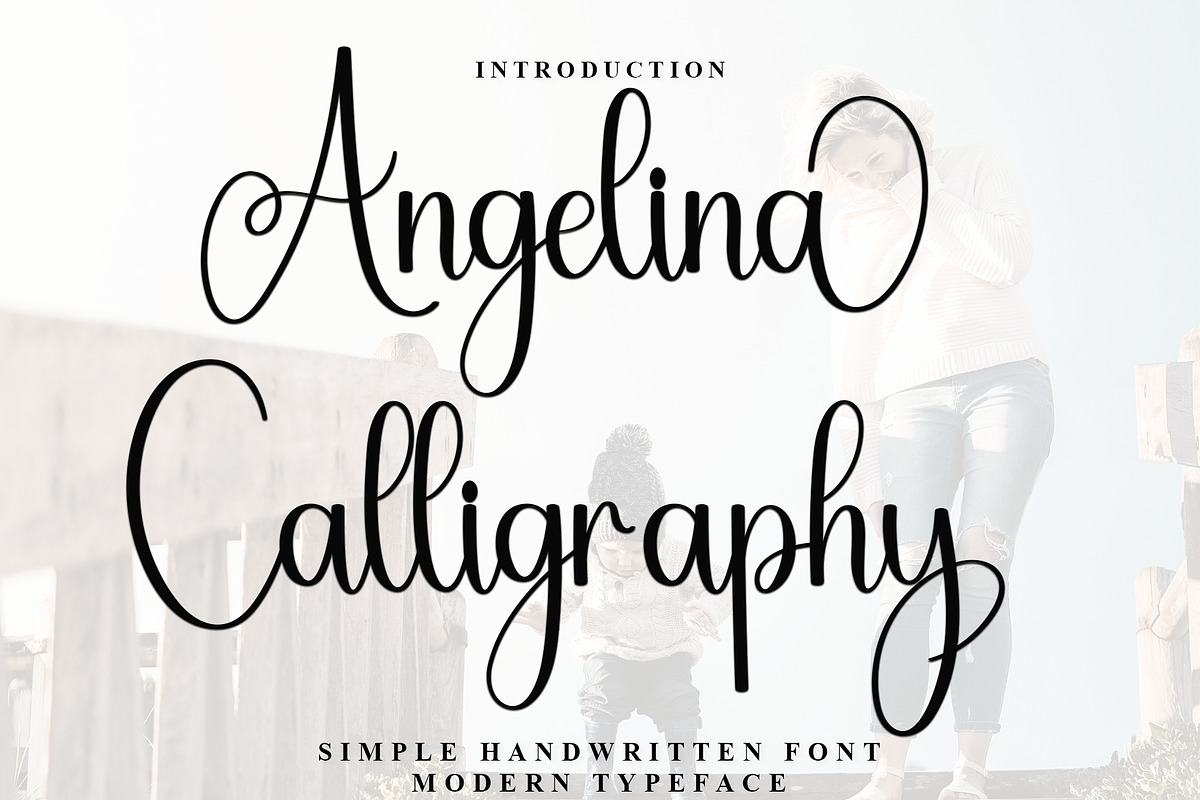 Angelina Calligraphy, a Handwritten Font by FreshTypeINK (Photo 1 of 8)