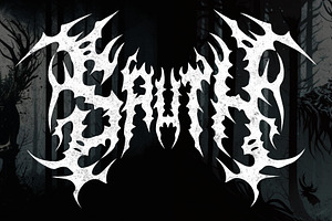 AZAROX DEATH METAL FONT