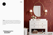 Bathroom Wallpaper Furniture Mockup, a Household Mockup by Mocart (Thumbnail 1 of 7)
