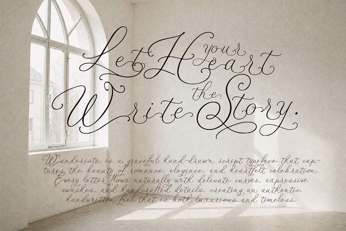 Wanderista - Handwritten Love, a Script Font by HypeWorksCo (Photo 14 of 21)