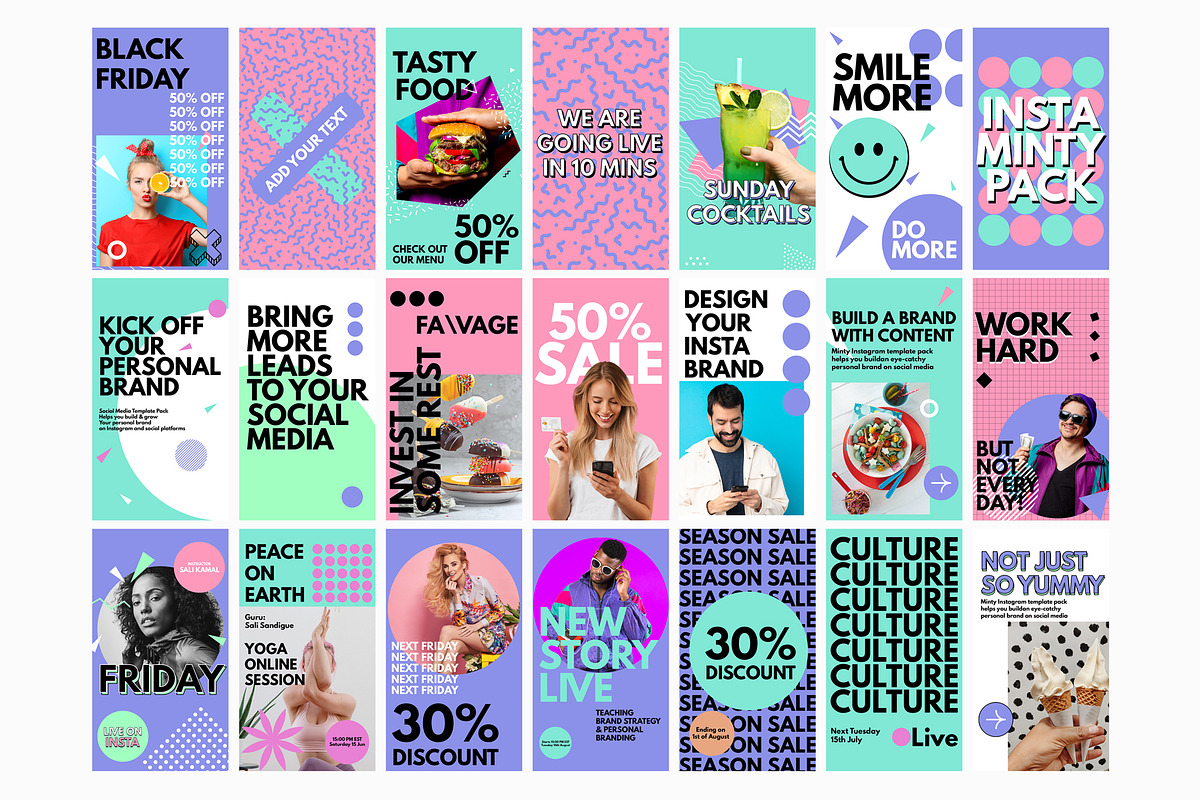 Minty Social Media Templates, a Social Media Template by MindMuse (Photo 6 of 9)