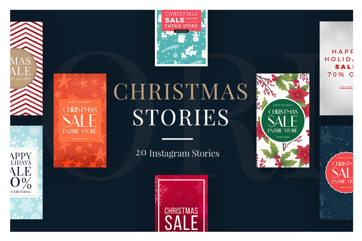 100 Christmas Instagram Stories, a Social Media Template by MinimalStudioCo (Photo 6 of 20)