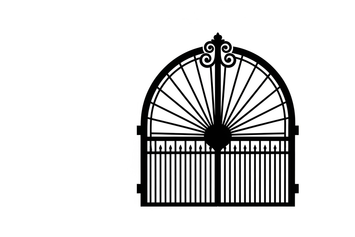 Ornate Iron Gate SVG Bundle, an Illustration by Designs_River (Photo 8 of 31)