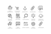 Set of SEO and Development Icons, a Work Illustration by Tettygreen (Thumbnail 3 of 3)