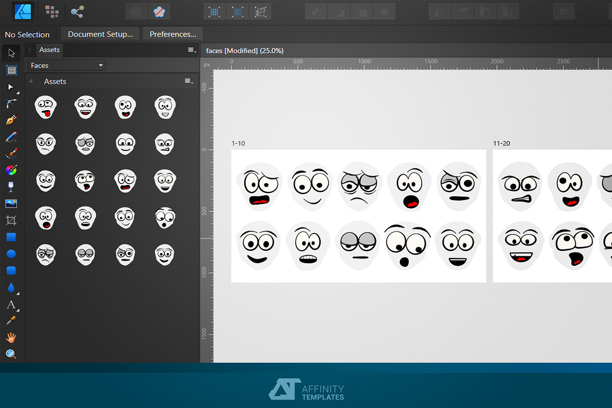 Affinity Designer Assets Bundle 3, a Decorative Illustration by Affinity Templates (Photo 5 of 13)