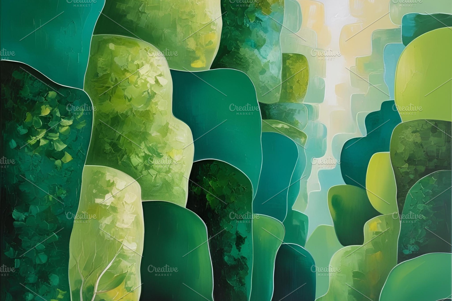 Green earthy abstract background, an Abstract Photo by ComfortQ