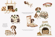 dachshund clipart cozy dog png, a Decorative Illustration by Patishop Art (Thumbnail 7 of 10)