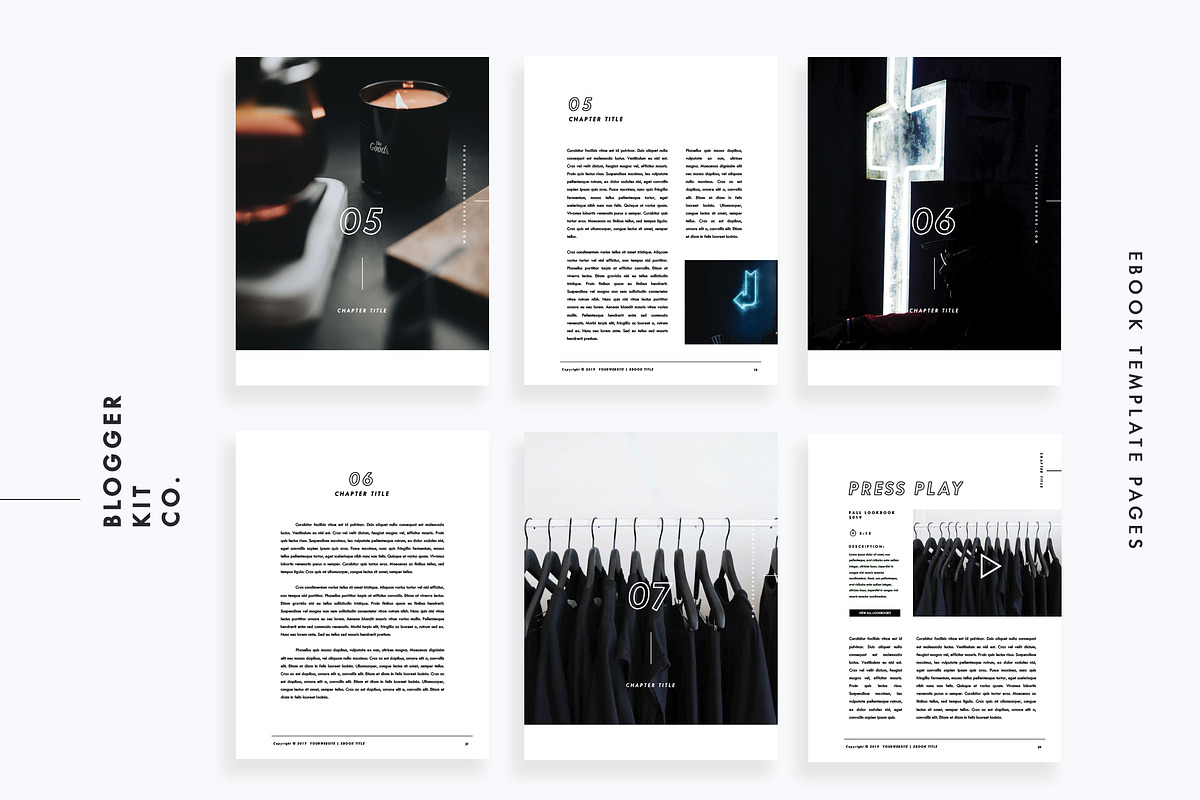 Ebook Template | PowerPoint, a Magazine Template by Blogger Kit Co. (Photo 5 of 9)