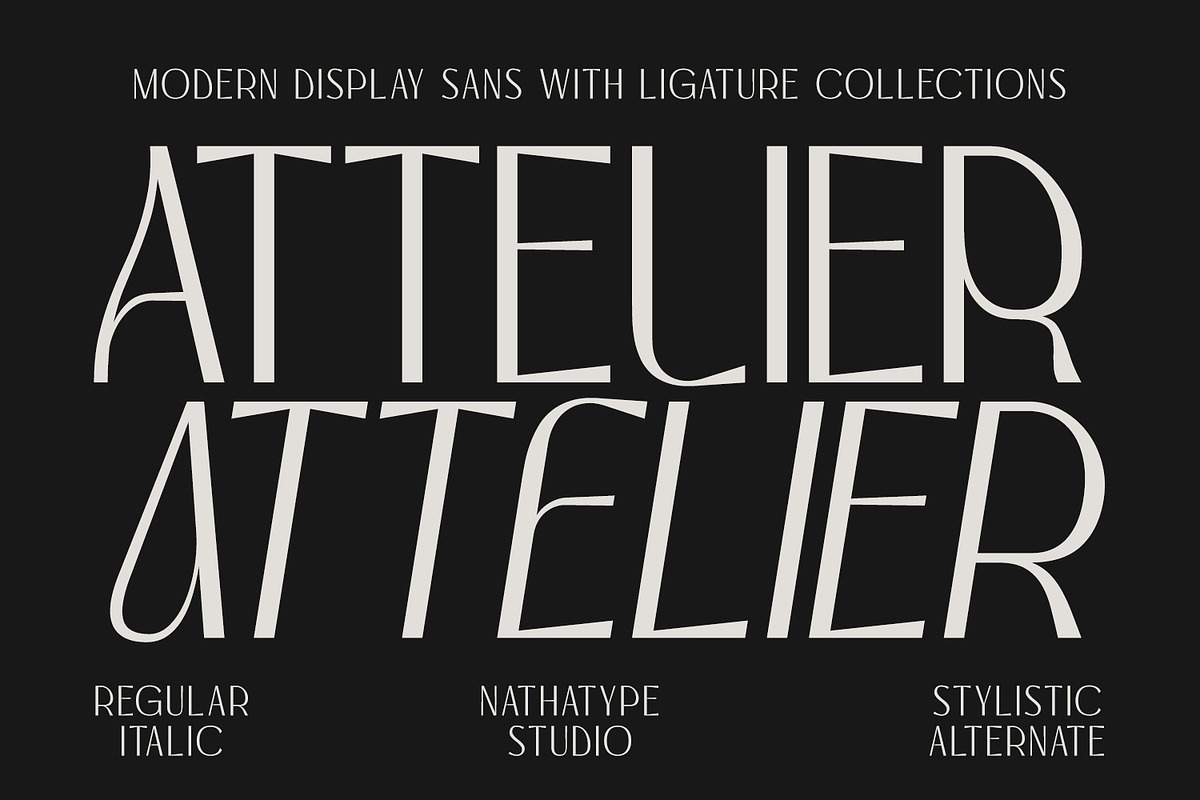 Attelier, a Sans Serif Font by Nathatype (Photo 1 of 12)