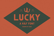 Lucky, a Sans Serif Font by Komet & Flicker (Thumbnail 1 of 12)