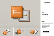 Pin Mockup, a Product Mockup by ZifaraDesign (Thumbnail 1 of 5)