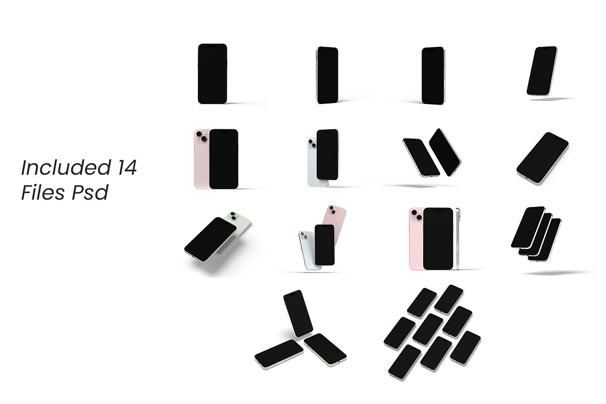 iPhone 15 Plus Mockup, an iPhone Mockup by Graphicbars (Photo 11 of 17)