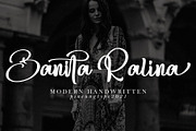 Banita Ralina, a Script Font by pineungtype (Thumbnail 1 of 11)