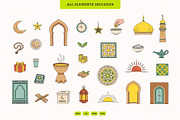 Islamic Line Icon Set Ramadan & Eid, an Illustration by MEANDSTUDIO (Thumbnail 2 of 5)