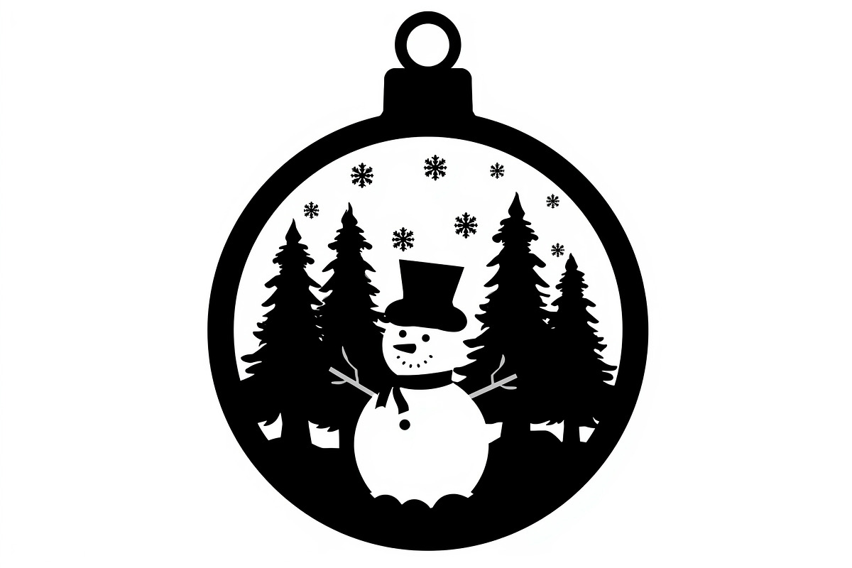 Christmas Laser Cut Ornament Bundle, a Graphic by Designer_Momina (Photo 14 of 16)