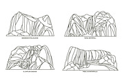 Nature sights of Mexico in line, an Illustration by GenziWorkshop (Thumbnail 5 of 6)