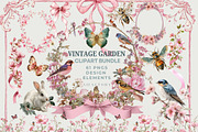 Vintage Garden Borders Frame Bow PNG, an Object Graphic by artinspirestudio (Thumbnail 1 of 6)