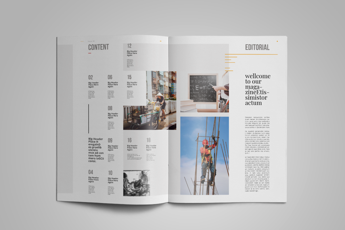 Labore | Magazine Template, a Magazine Template by spidergraph (Photo 3 of 12)