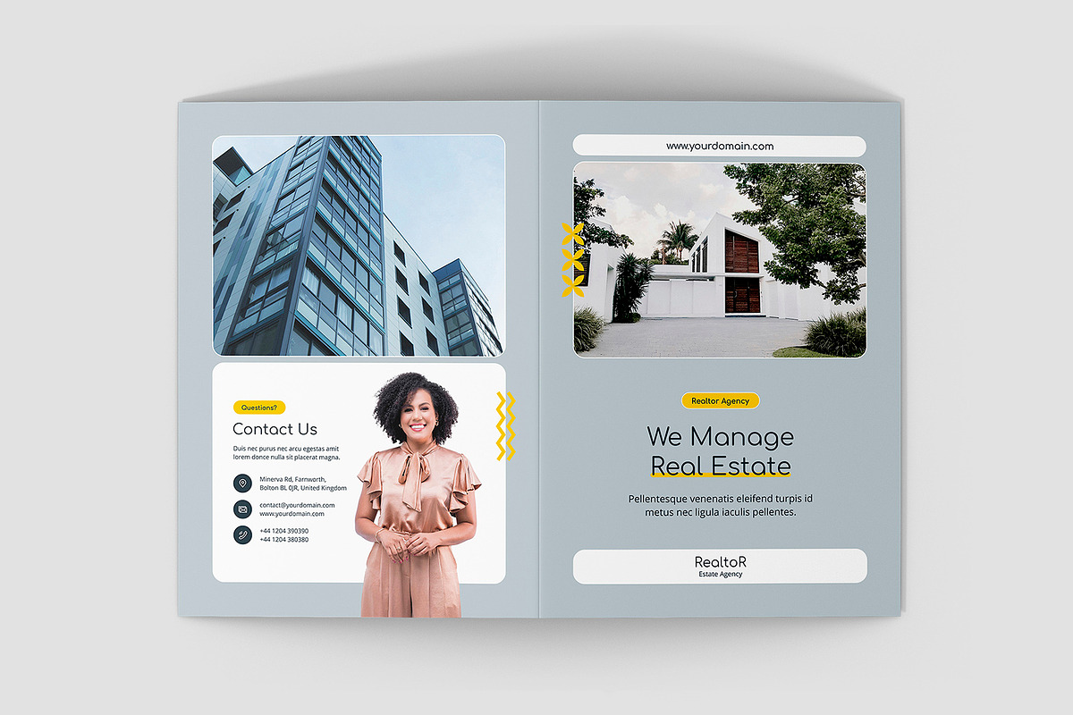 Realtor Estate Agent Brochure Bifold, a Brochure Template by artbart (Photo 5 of 8)