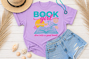 Summer Bookish Sublimation PNG, a Seasonal Illustration by Rose Art (Thumbnail 2 of 4)