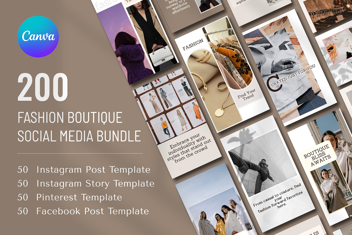 Fashion Canva Social Media Templates, a Social Media Template by Snapybiz (Photo 6 of 9)