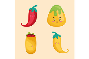 Four Cinco De Mayo Characters