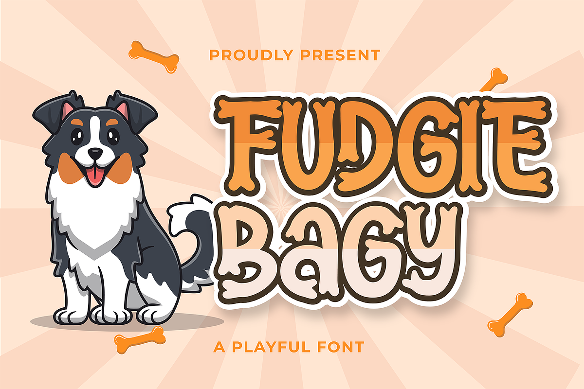 Fudgie Bagy Display Font, a Handwritten Font by Authentic Studio (Photo 1 of 6)