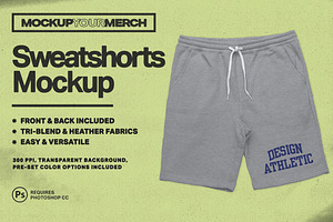 Sweatshorts Merch Mockup