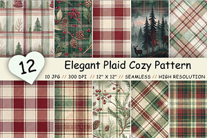 Elegant Plaid Cozy Pattern Bundle