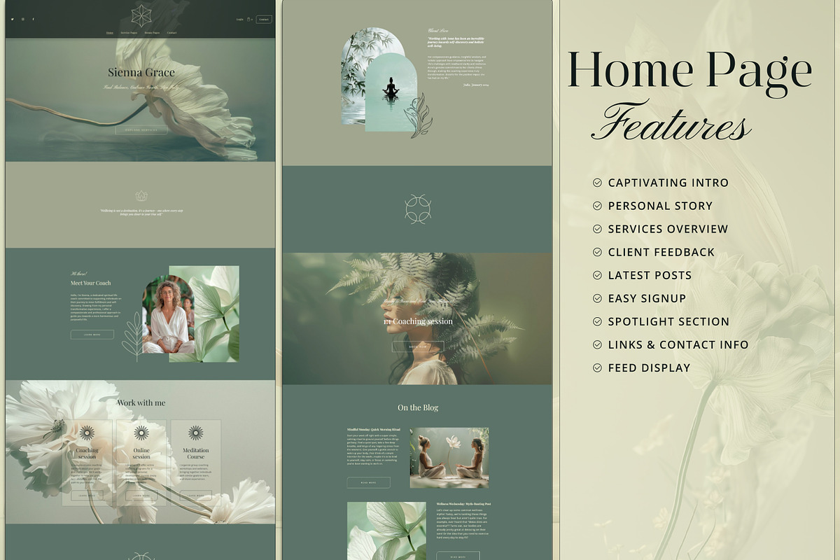 Squarespace Template | Life Coaching, a Squarespace Template by Under My Cozy Roof (Photo 4 of 10)