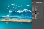 sea waves or surf isolated design, an Illustration by Nomad (Thumbnail 4 of 4)