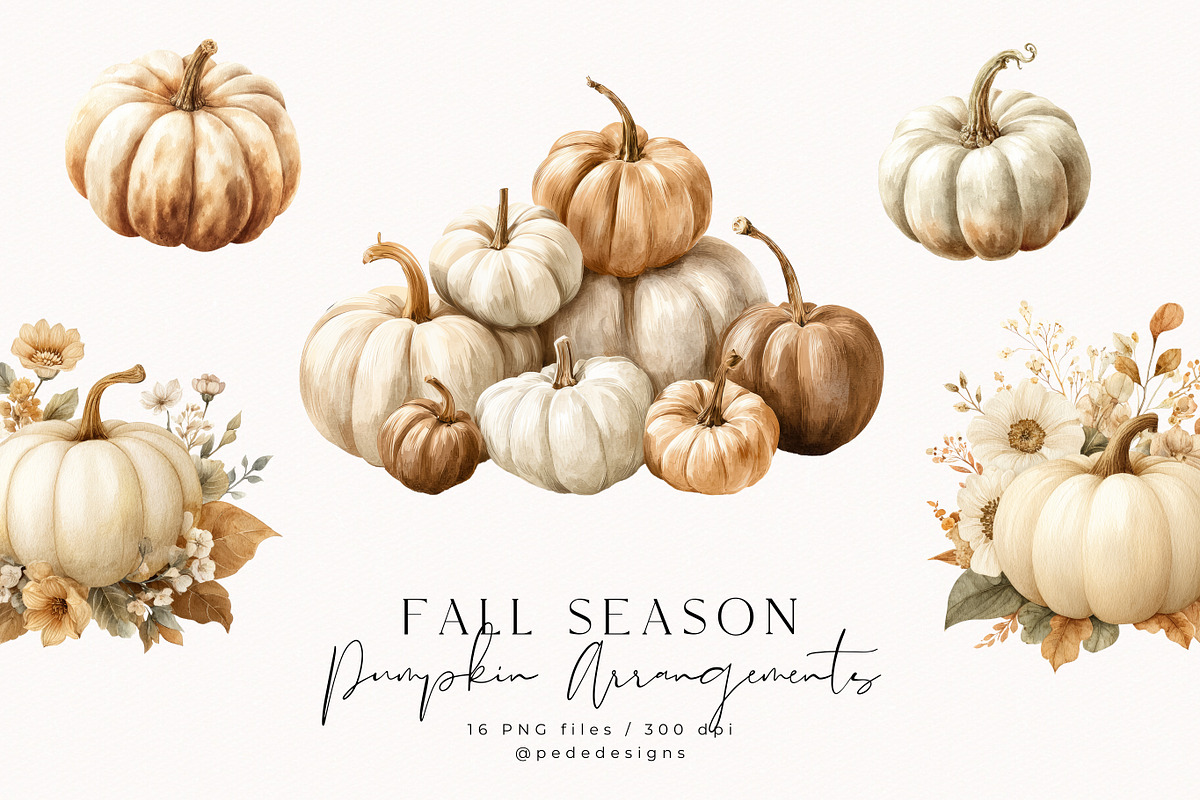 Fall Season Collection, a Seasonal Illustration by PeDe Designs (Photo 16 of 32)