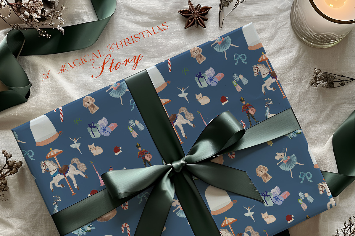Hand Drawn Christmas Watercolor Art, an Object Graphic by Laras Wonderland (Photo 10 of 11)