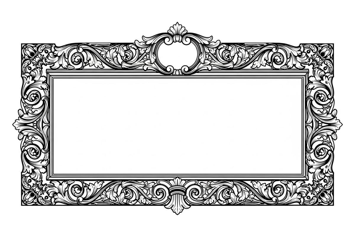 Vintage Rectangle Frame SVG Bundle, an Illustration by Designs_River (Photo 5 of 31)