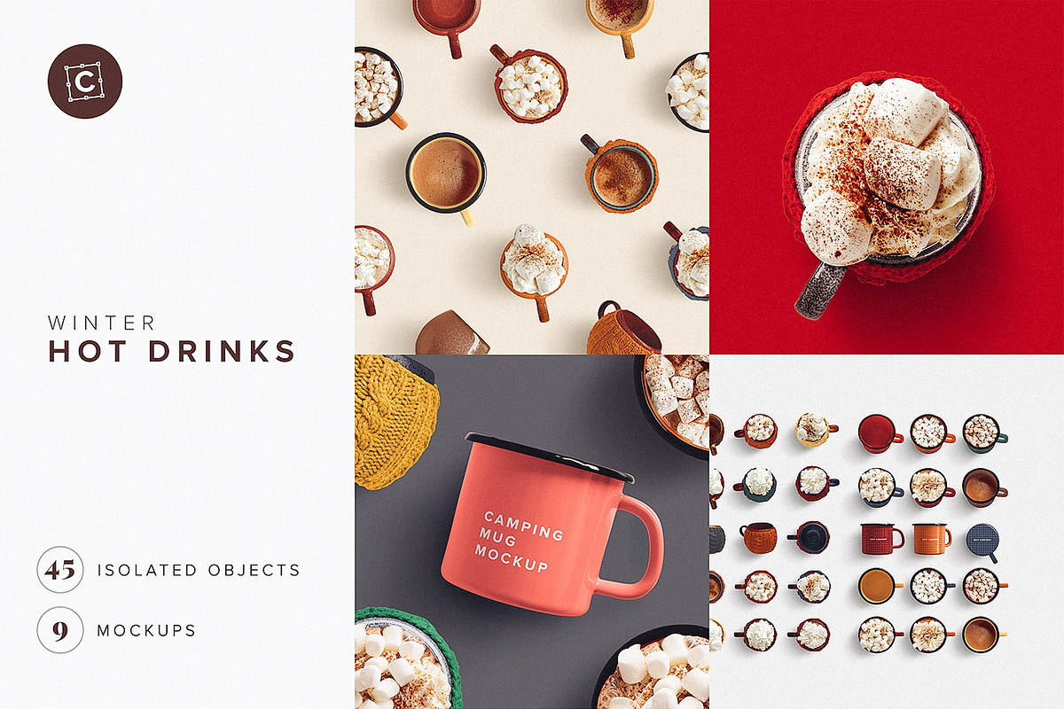 Winter Drinks Mockup Scene Creator, a Product Mockup by Custom Scene (Photo 1 of 8)