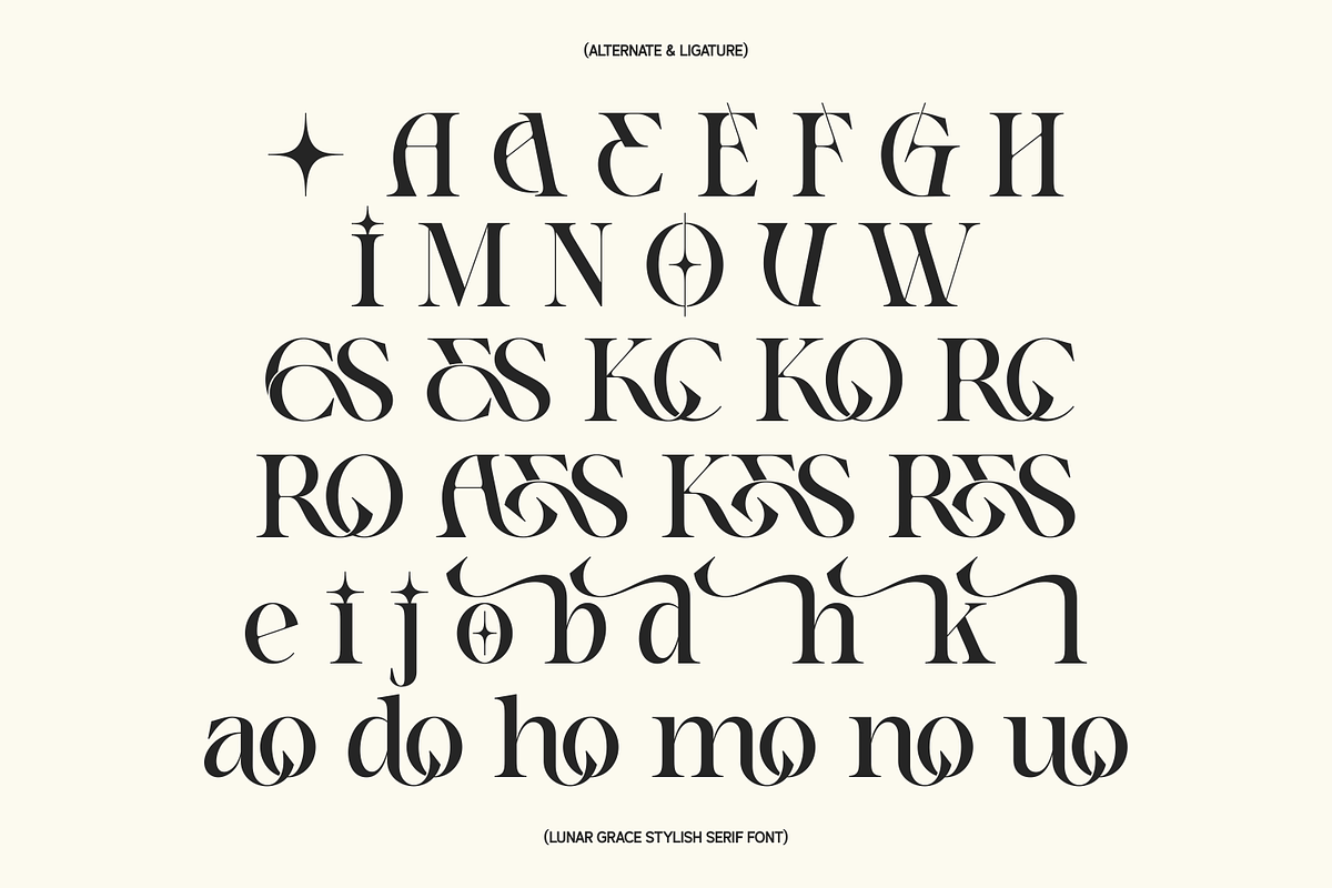 Lunar Grace — Elegant Luxury Font, a Serif Font by Claymoon Lab (Photo 6 of 7)