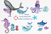 Watercolor nautical set, an Illustration by Pretty light (Thumbnail 4 of 7)