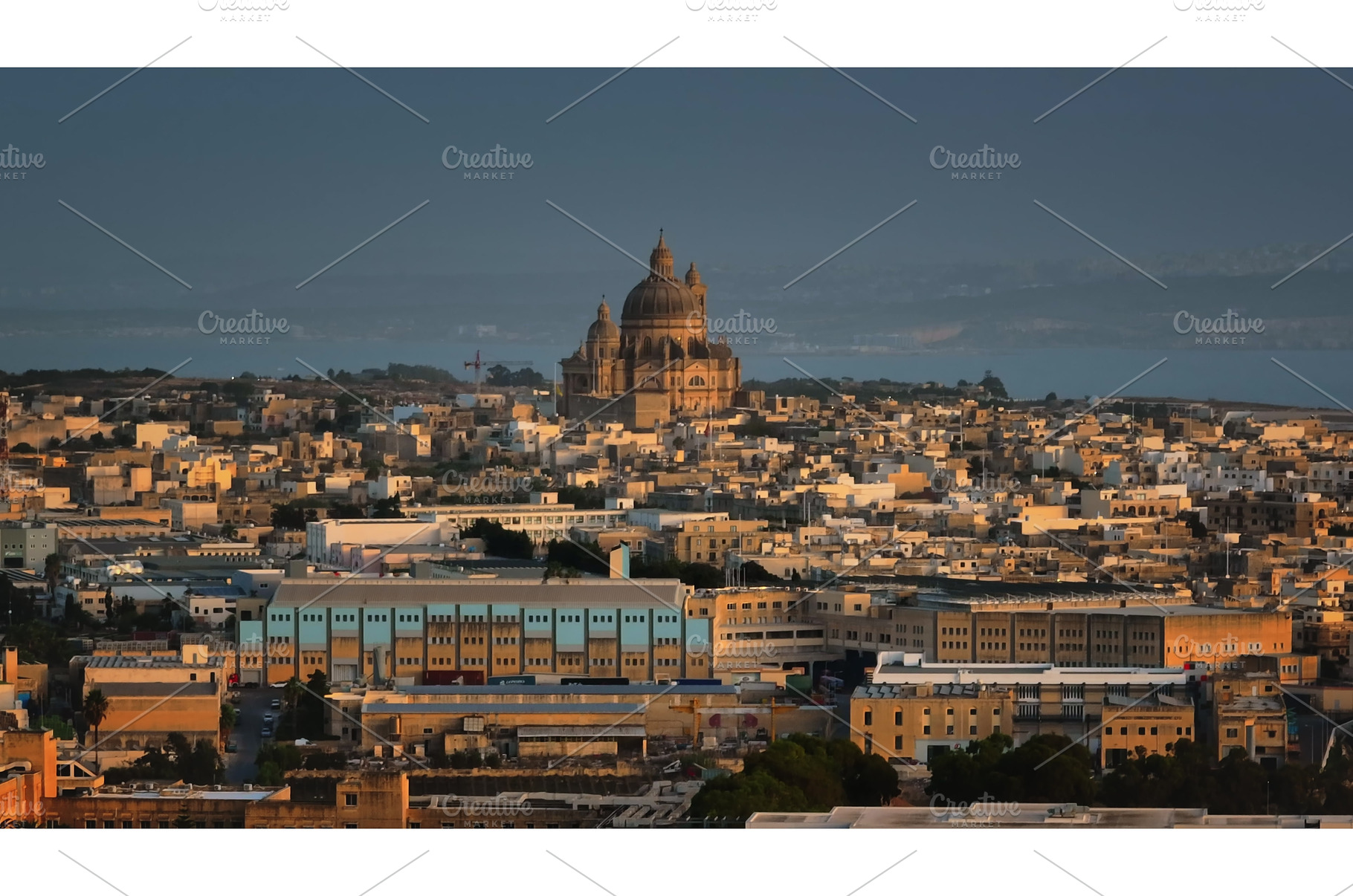Gozo Cathedral dominating the, an Architecture Photo by Goinyk