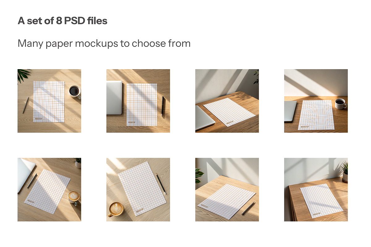 Minimalist A4 Stationary Mockup Pack, a Stationery Template by Mock It Up (Photo 2 of 4)