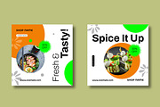 Food Social Media Post Template, a Social Media Template by MightyDesign (Thumbnail 3 of 8)