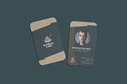 Vertical Business Card Mockup, an Advertising Mockup by YurnalisPerix (Thumbnail 3 of 5)